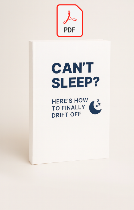 Ebook Cover: Can't Sleep? Here's How to Finally Drift Off